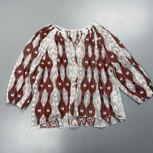 Anthropologie Line & Dot Socompa Peasant Blouse Size XS